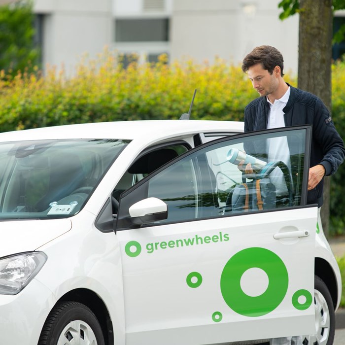 Greenwheels elektrisch corporate rijden huren auto deelauto