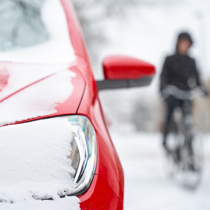 Greenwheels winter sneeuw veilig rijden fietser winterweer