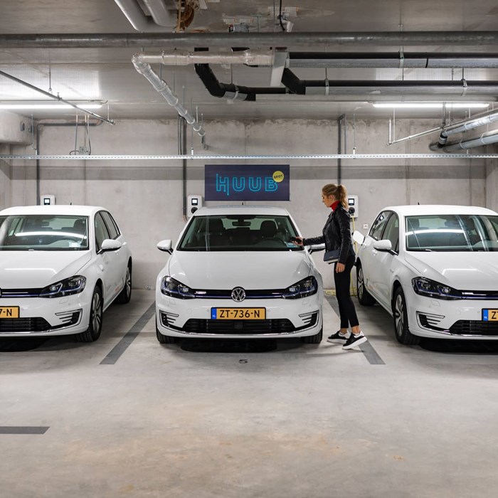 Greenwheels Vastgoed Mobility Hub VW Kuub