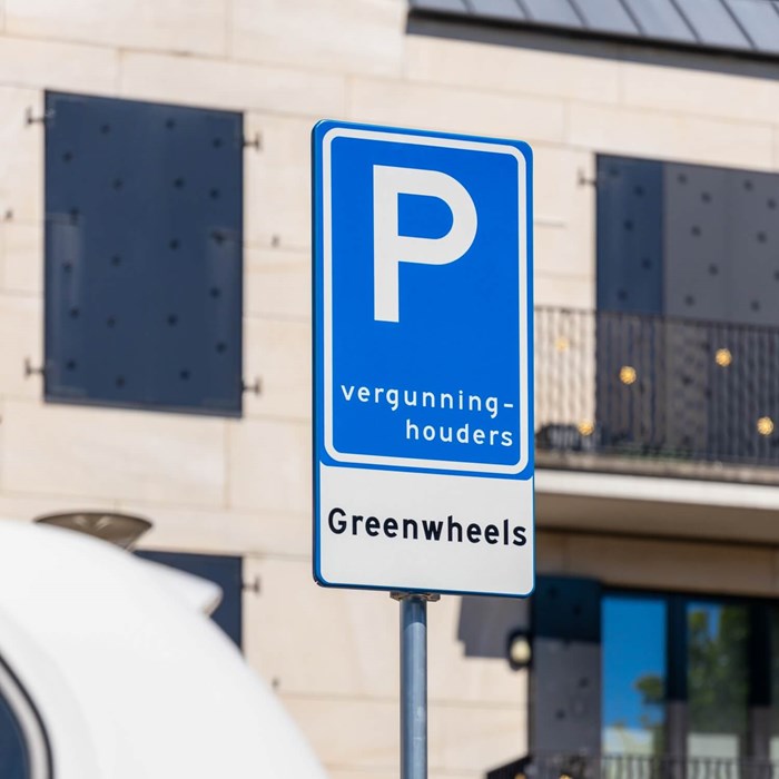 Parkeerbord Greenwheels Autodelen