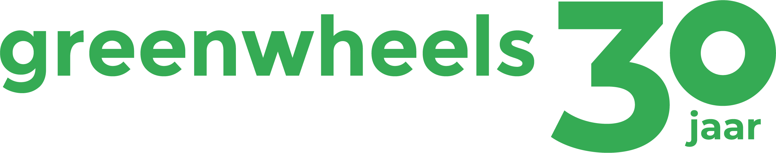 Greenwheels Logo 30 jaar