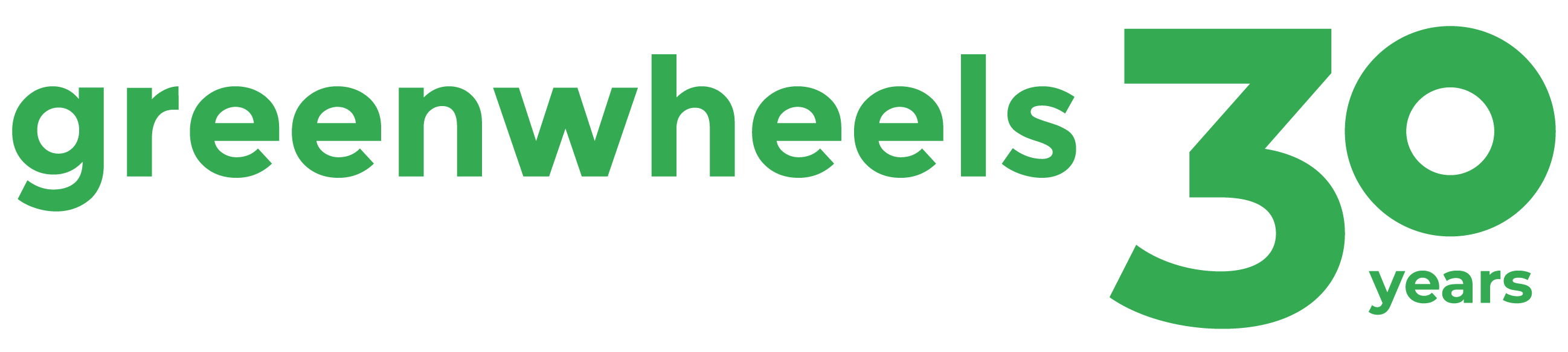 Greenwheels Logo 30 Years