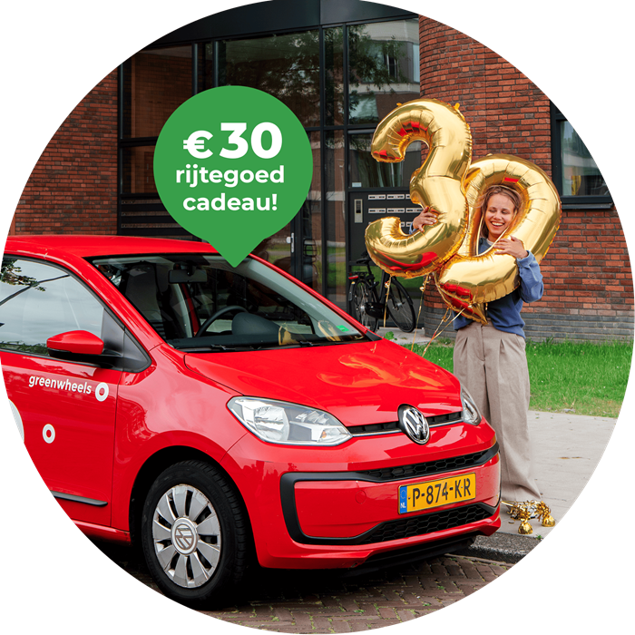 Deelauto huren met de Greenwheels app voor auto delen