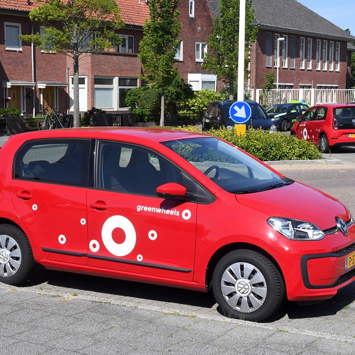 Greenwheels deelauto's bij station Den Helder